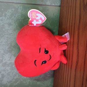 Ty Beanie Babies RARE Heart EMOJI MOVIE Collectible Plush Toy NWT B